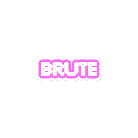 Brute Sticker Pink